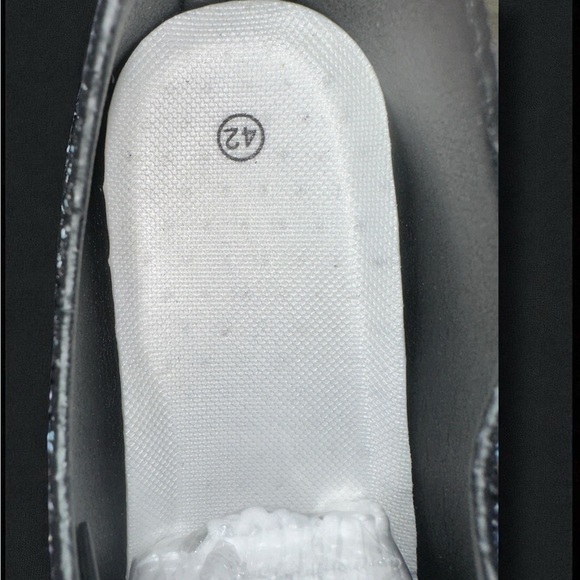 Women 10.5 Glitter Casual Sports Shoes Street Style Sneakers Sparkly Black - Picture 6 of 12